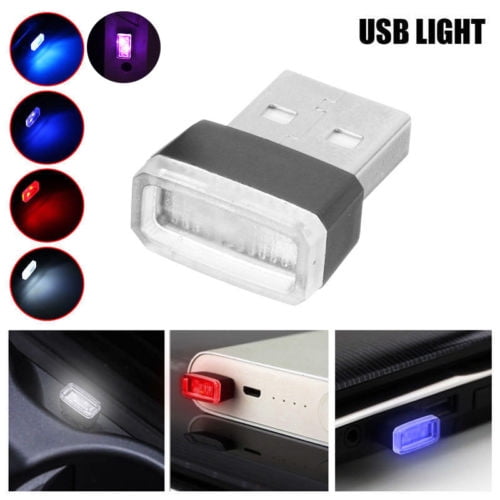 Universal USB LED Mini Wireless Car Interior Lighting Atmosphere Light Accessory